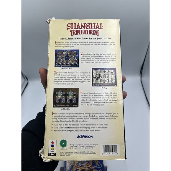 Shanghai Triple Threat 3DO Video Game Long Box Complete CIB - Picture 14 of 16